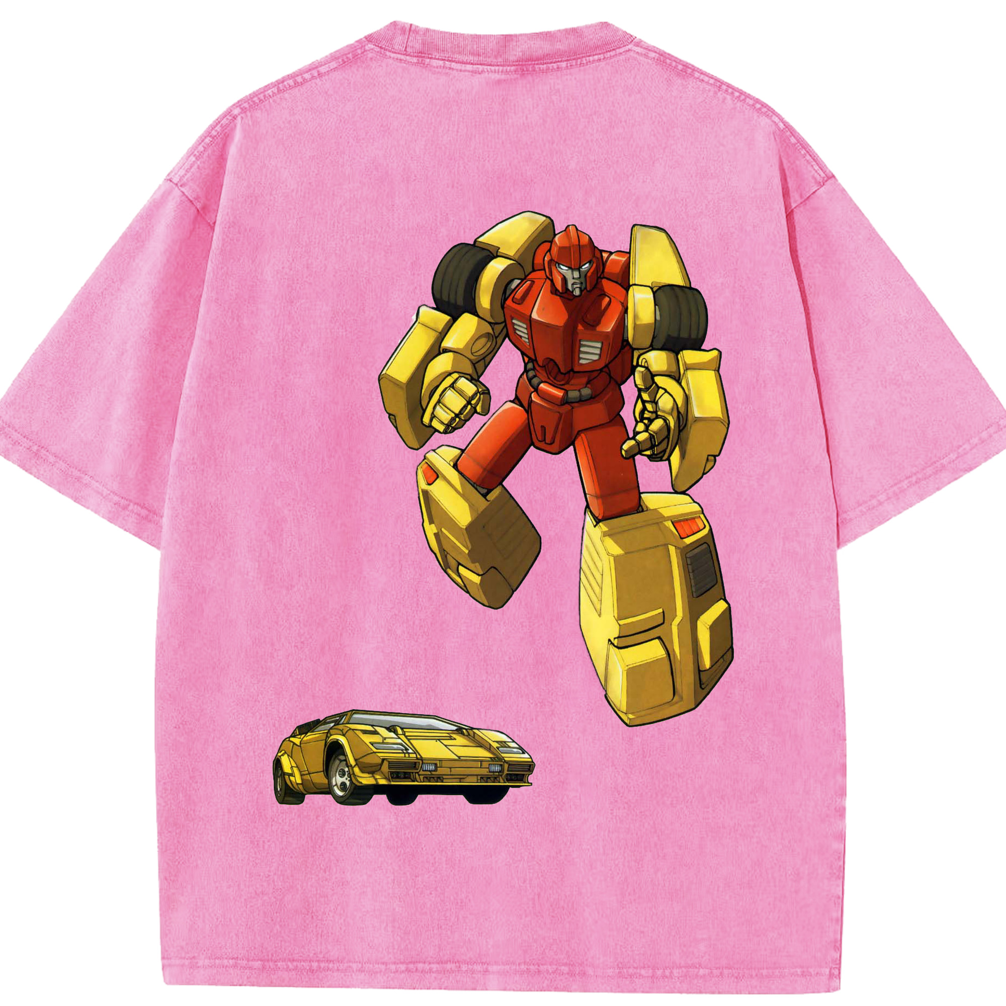 （画像用）  綿100% ヴィンテージ風 半袖Tシャツ（背面プリント）